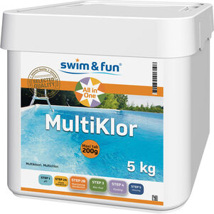 Swim & Fun Stabiliseret Klor 25 stk x 200 gram