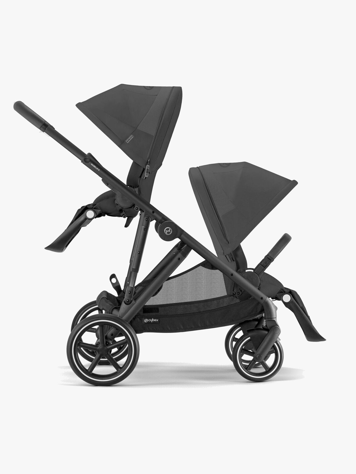Cybex GAZELLE S Tvillingevogn, Moon Black/Black