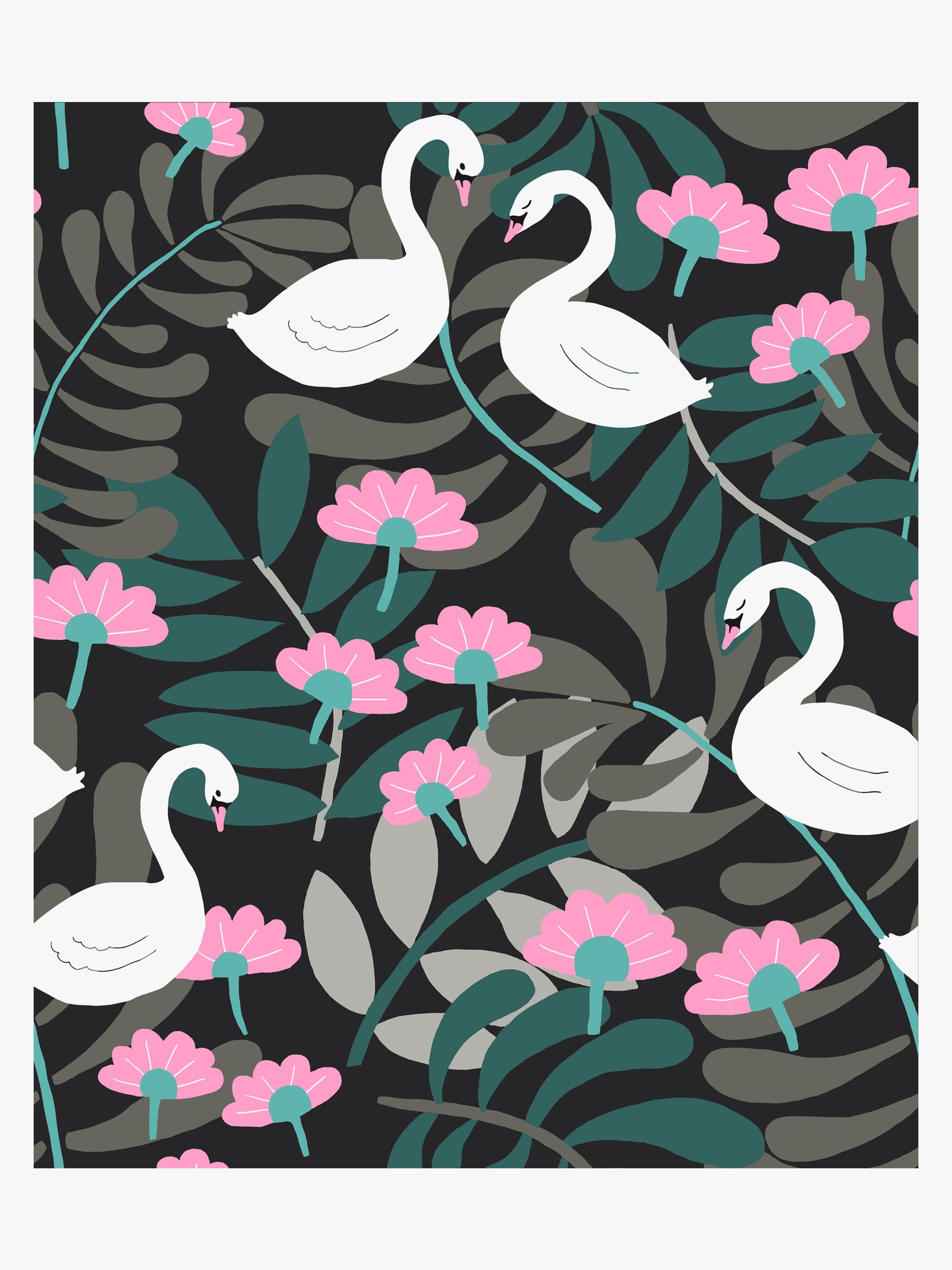Petite Déco Tapet Swan, Sort
