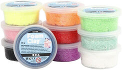 Foam Clay Blandede Farver Glitter