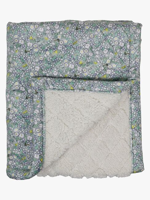 Elsa Beskow Blomsterfesten Quiltet Tæppe, Blå