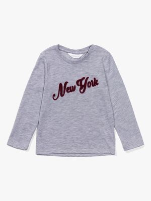 Luca & Lola Lauro Langærmet T-Shirt, Grey Melange