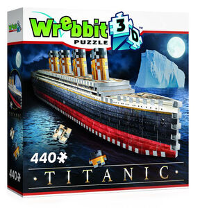 Wrebbit Titanic 3D-Puslespil, 440 brikker