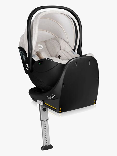 Lionelo Moxie i-Size Autostol Baby inkl. Base, Beige Sand