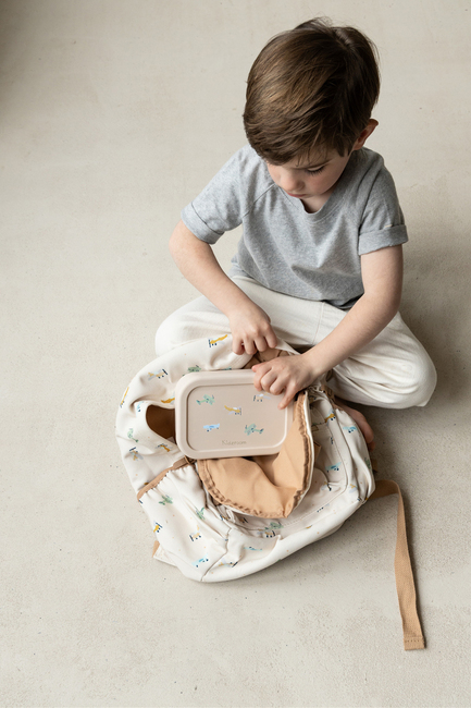 Kidzroom Silikone Madkasse Small Talk, Beige