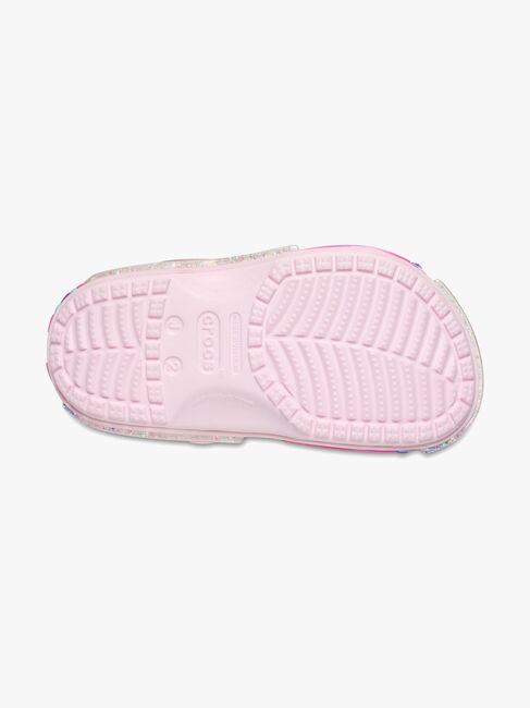 Crocs Classic Star Sparkle Clogs, Pink Milk
