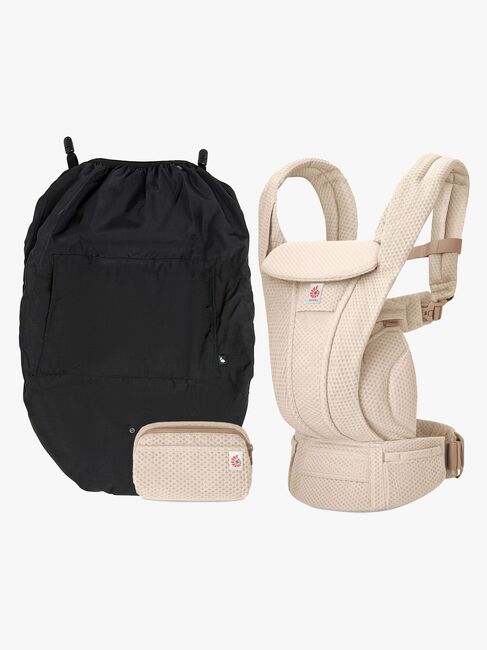 Ergobaby Omni Deluxe Bæresele Mesh inkl. Regnslag, Natural Beige