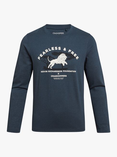 Craghoppers NosiLife Cruz  Insektafvisende Langærmet Trøje, Blue Stone Lion