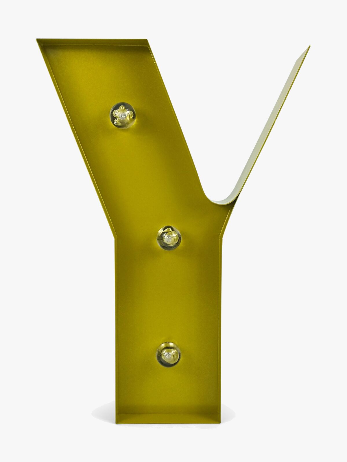 Petite Déco Bogstavlampe Y, Guld