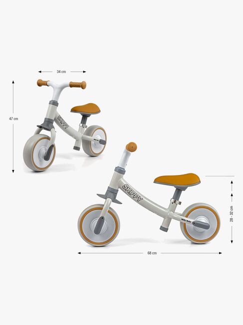 Milly Mally Skippy Løbecykel, Hvid