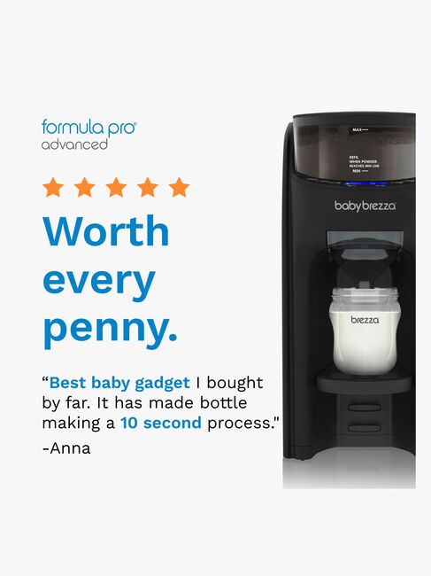 Baby Brezza Formula Pro Advanced Modermælkserstatnings- og Vællingemaskine, Black