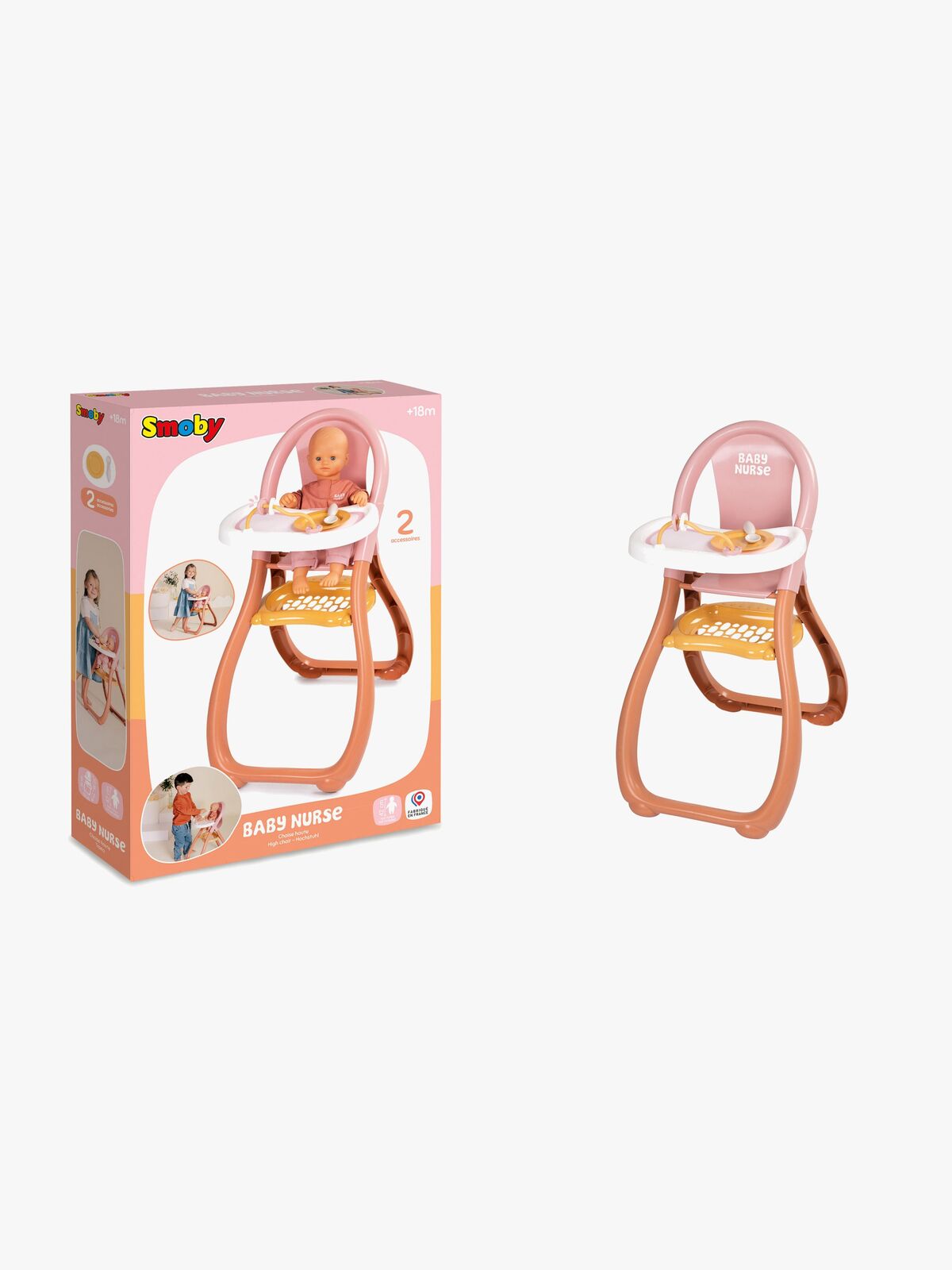 Smoby Baby Nurse Højstol til Babydukker