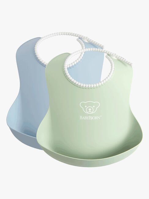 Babybjörn Hagesmæk 2-pak, Lysegrøn/Lyseblå