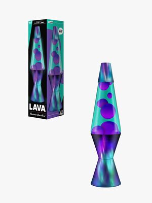 LAVA Lampe Aurora Borealis 37cm, Lilla/turkis