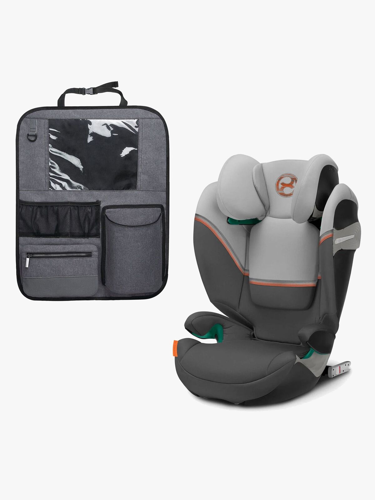 Cybex Solution S2 i-Fix Autostol inkl. Beemoo Deluxe Sædebeskytter, Lava Grey
