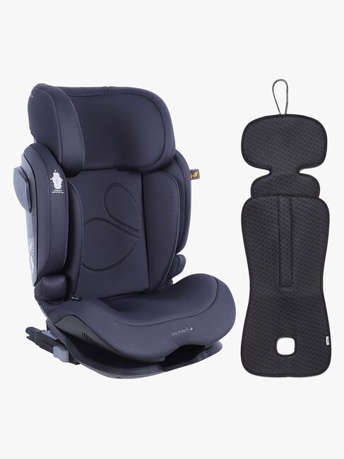 Beemoo Recline i-Size Autostol inkl. Ventilerende Hynde, Anthracite