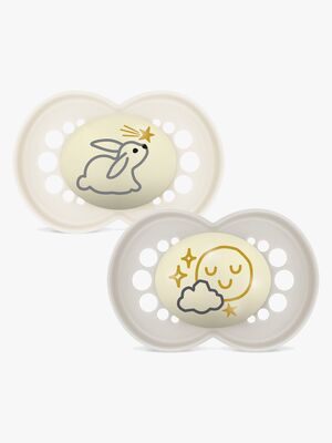 MAM Original Night Sutter Silikone 2-pak 16-36m, Neutral