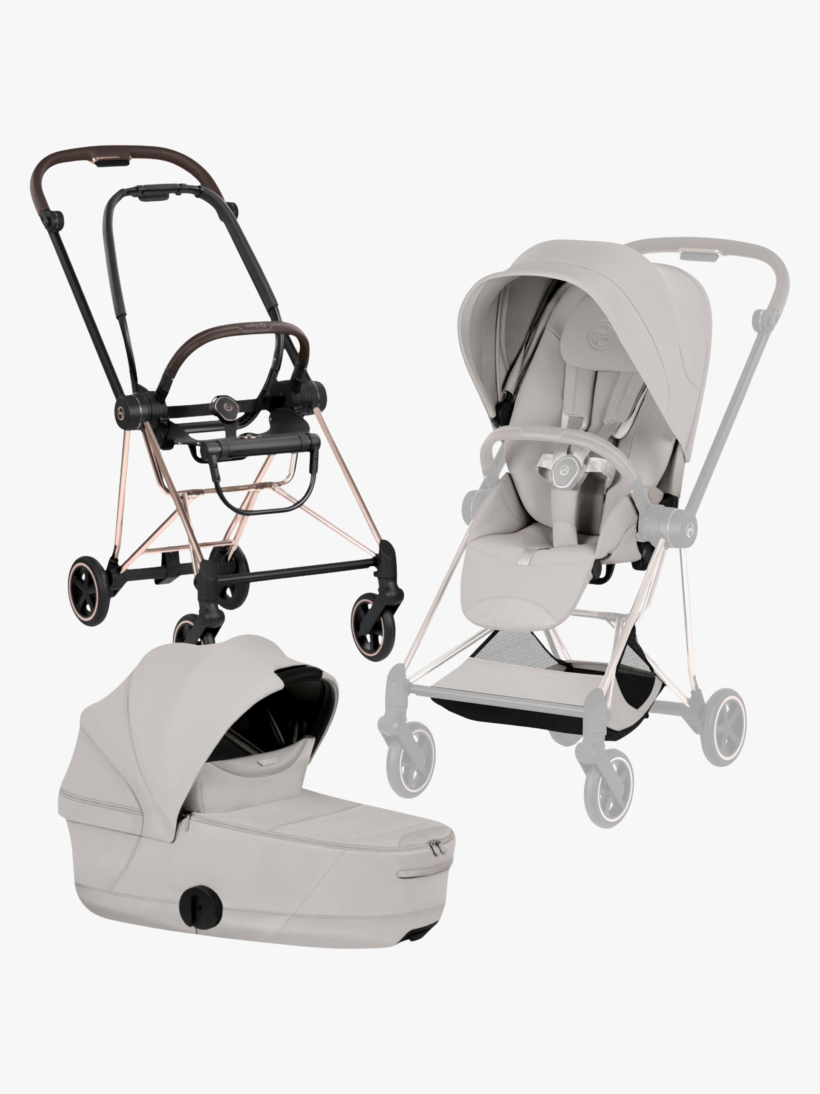 Cybex Mios Style Duovogn, Rosegold/City Grey