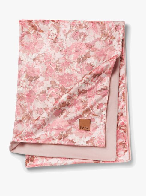 Elodie Pearl Velvet Tæppe, River Rose