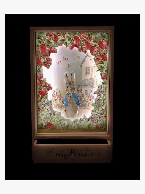 Trousselier Stor Dansende Spilledåse & Natlampe Peter Kanin, Jordbær