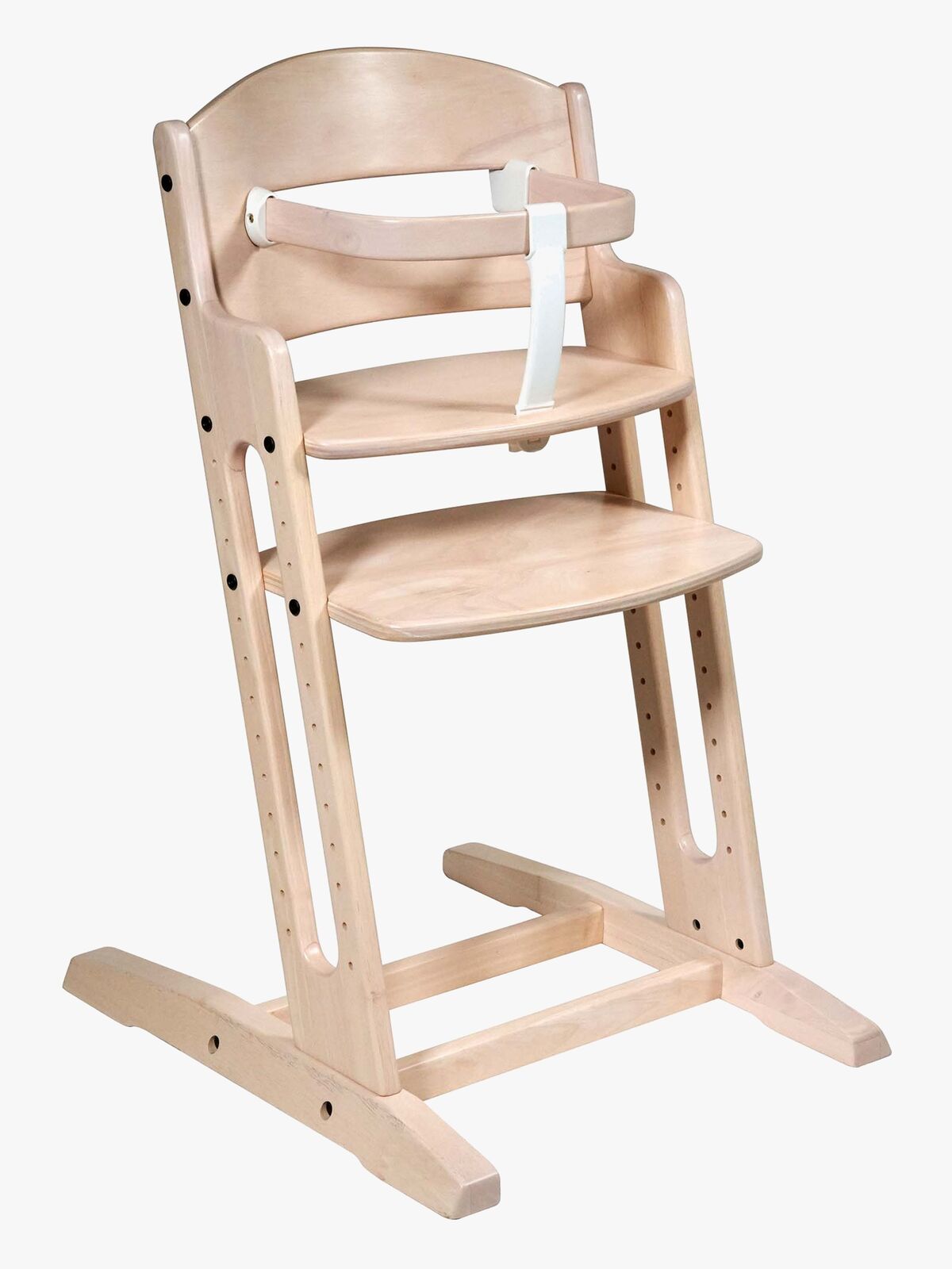 BabyDan Danstolen Højstol inkl. Bøjle & Rem, Whitewash 
