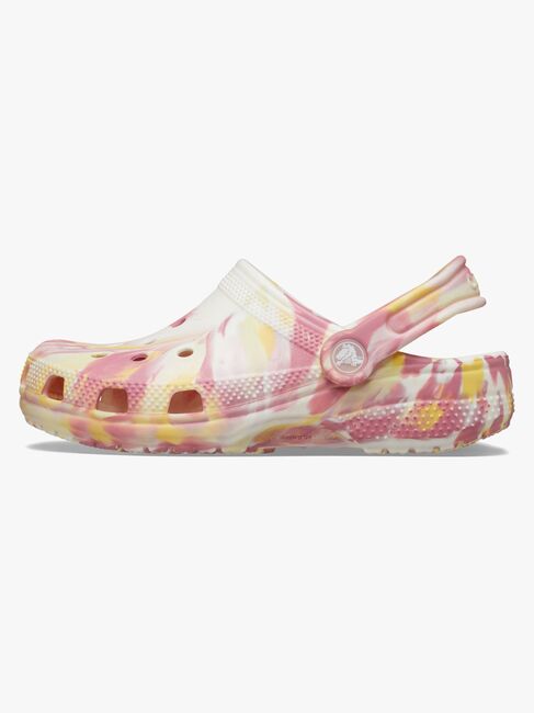 Crocs Classic Glow Marbled Clogs, Daylily/Multi