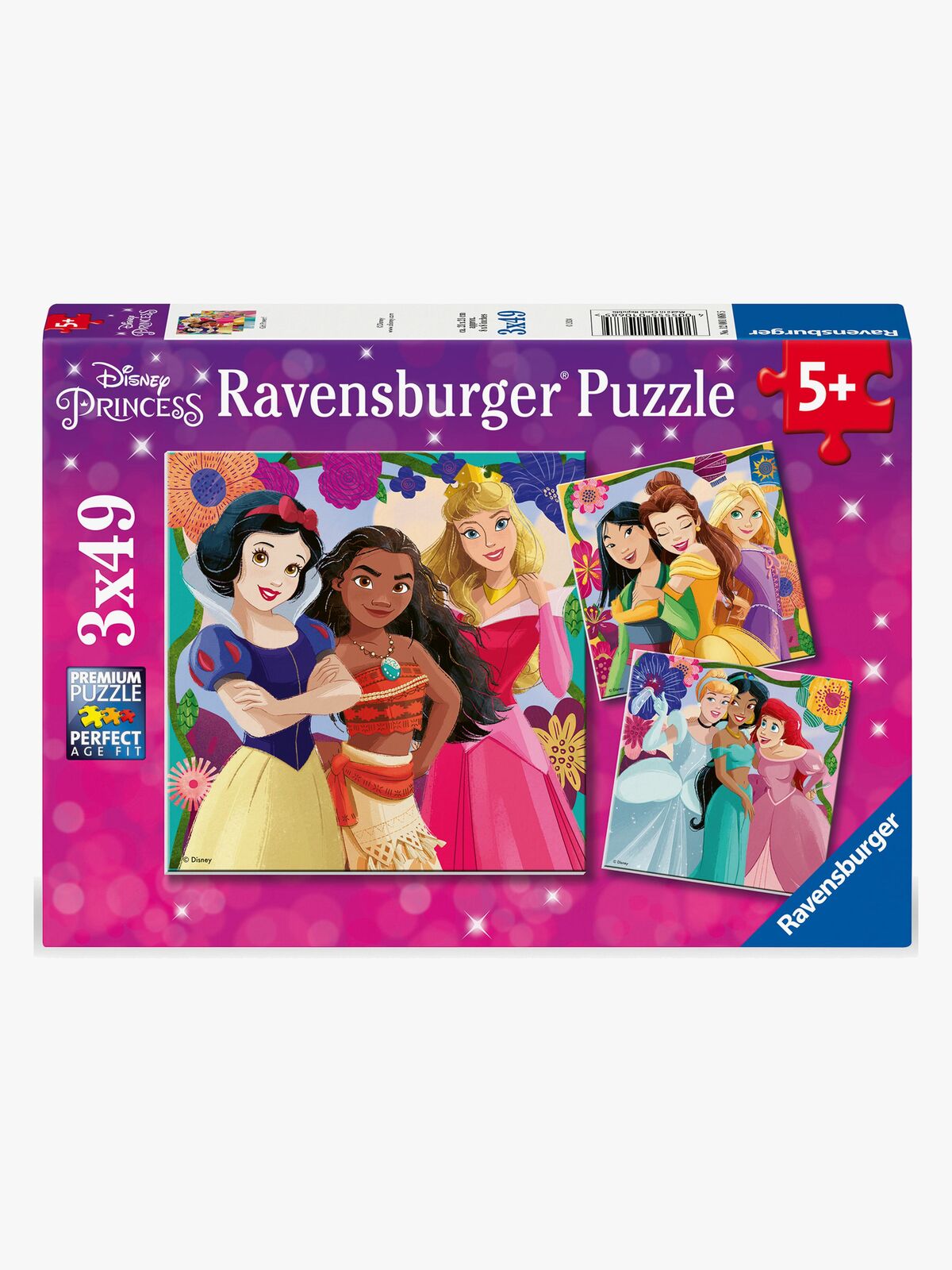 Ravensburger Disney Princess Puslespil 3x49 Brikker