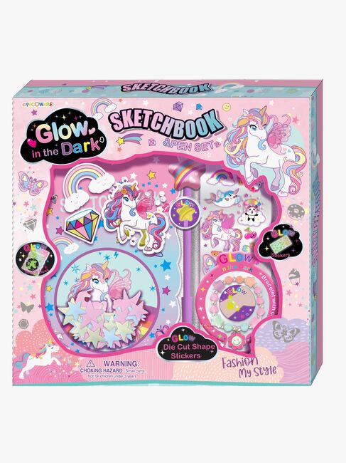 Alrico  Notesbog Glow in the Dark med Tilbehør