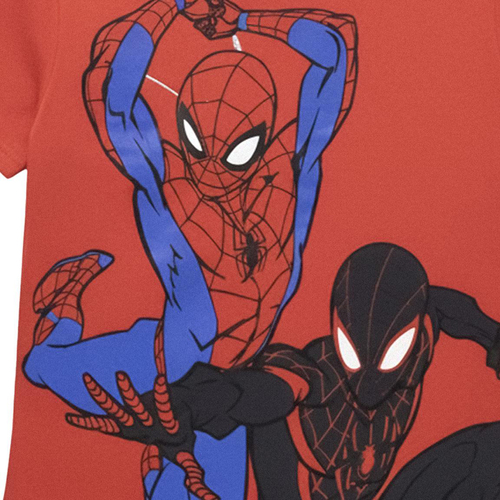 Marvel Spider-Man T-shirt & Shorts Sæt, Rød