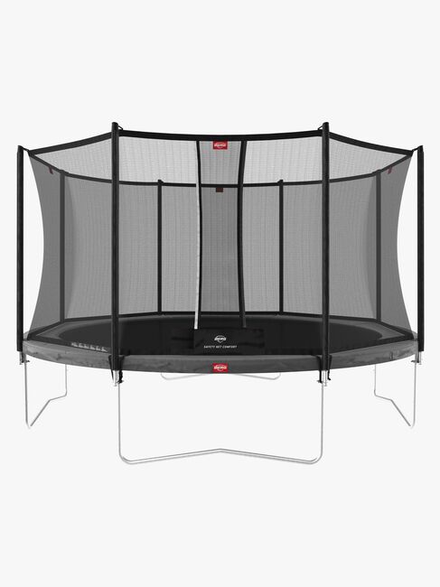 BERG Favorit Regular Trampolin 380 inkl. Comfort Sikkerhedsnet, Grå