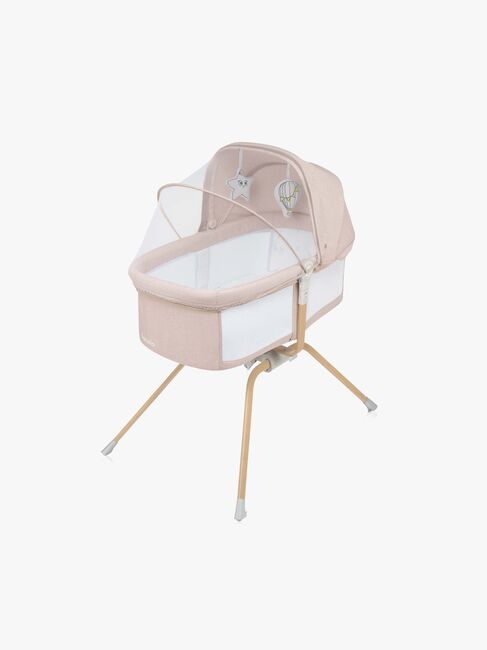 Lionelo Malin Evo Bedside Crib, Beige Natural