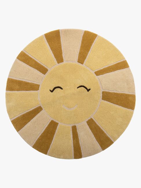 Bloomingville Gulvtæppe Sol, Gul