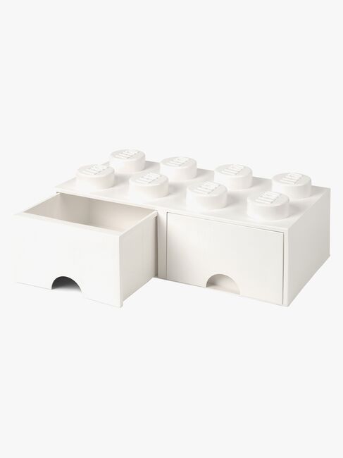LEGO Opbevaringsklods 8, Hvid