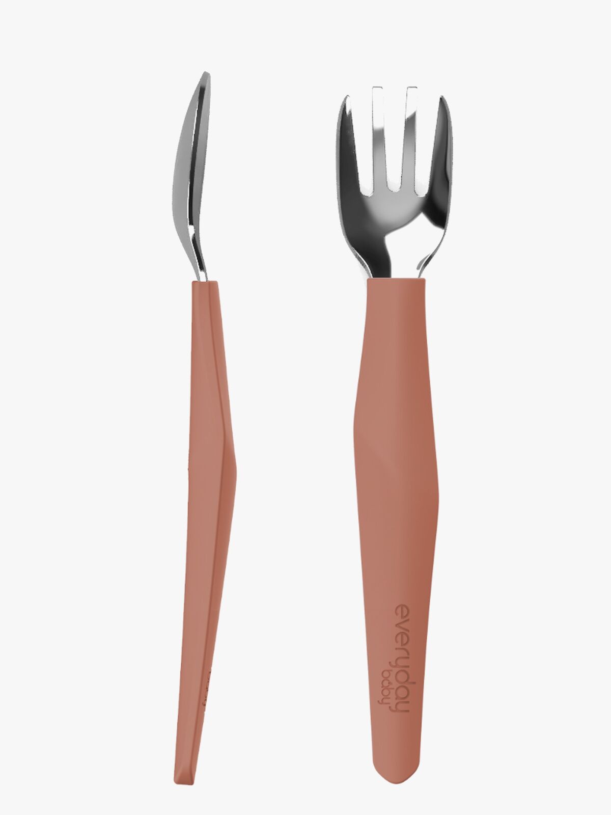 Everyday Baby Bestiksæt Silikone 2-pak, Rød