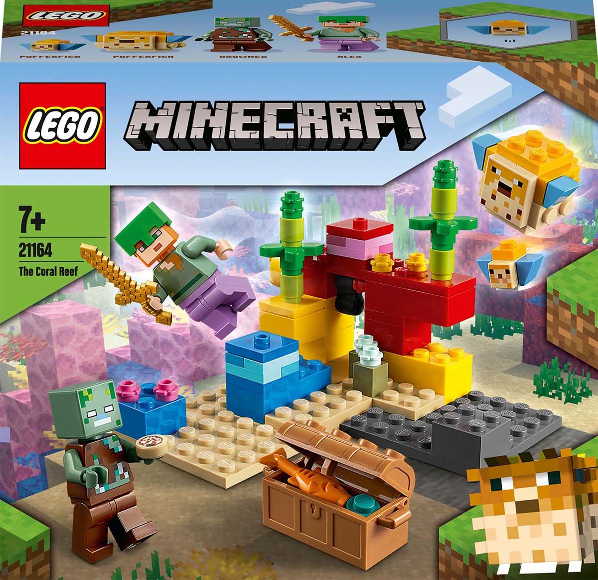 drøm Møde hvede Køb LEGO Minecraft 21164 Koralrevet | Jollyroom