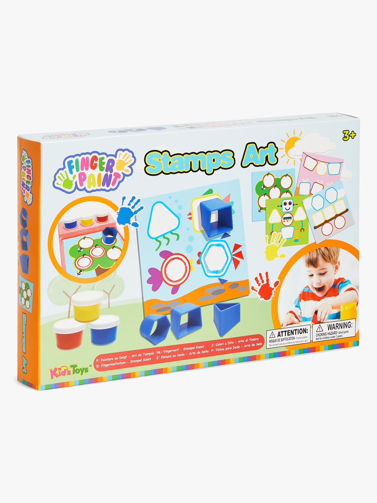 Kid's Dough Fingerfarver m. Stempler