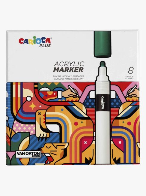 Carioca Plus Akryltusser 8-pak