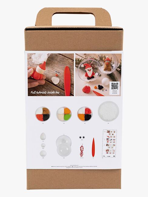 Creotime DIY Sæt Julekugler Lufttørrende Ler