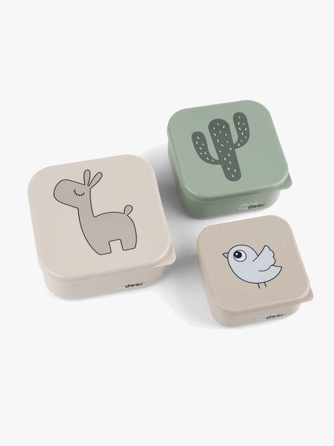 Done By Deer Lalee Snackbox 3-pak, Sand Mix