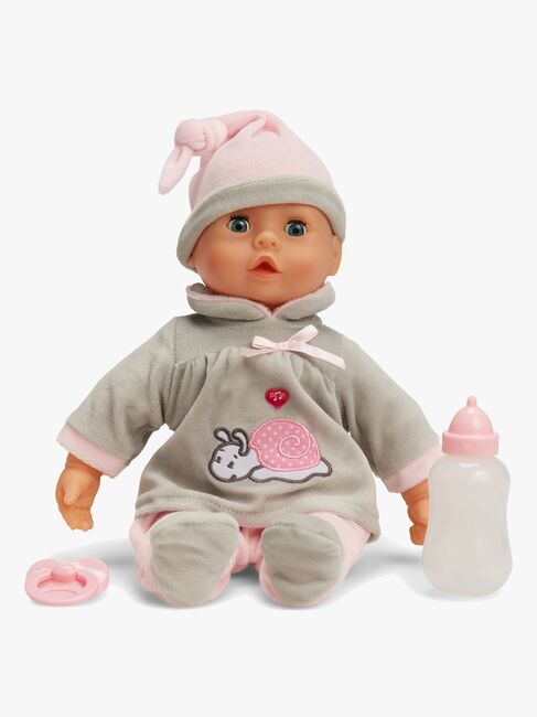 Bayer Design Dukke First Words Baby 38 cm, Grå