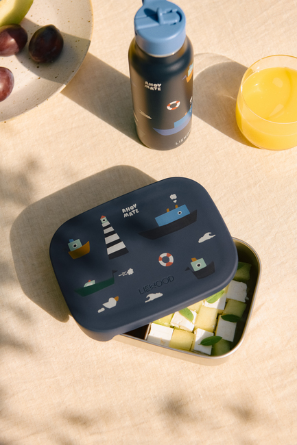 LIEWOOD Arthur  Mønstret Madkasse, Sailing/Classic navy