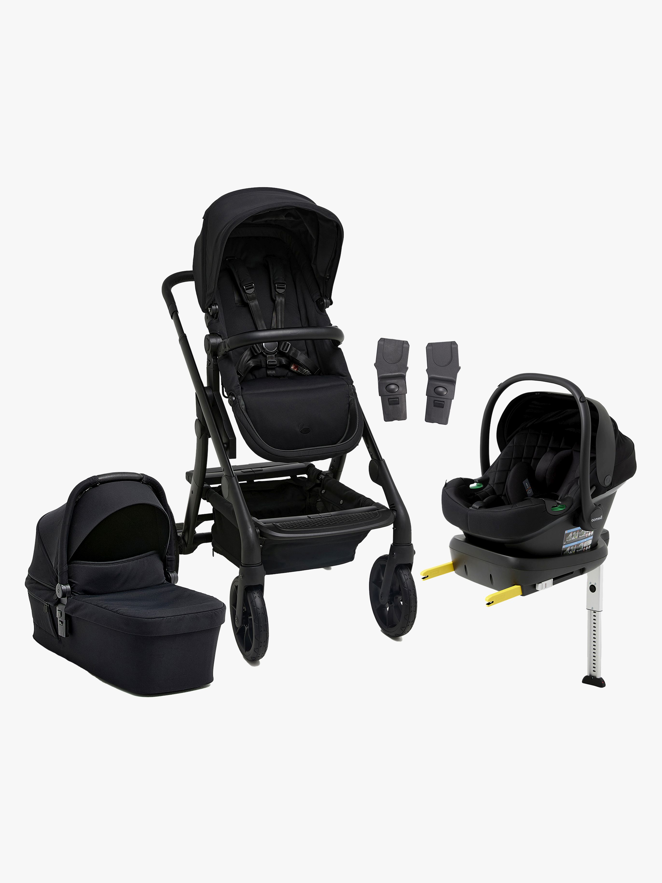 Beemoo Pro Max Duovogn & Beemoo Route Autostol Baby inkl. ISOFIX-base, Coffee Black