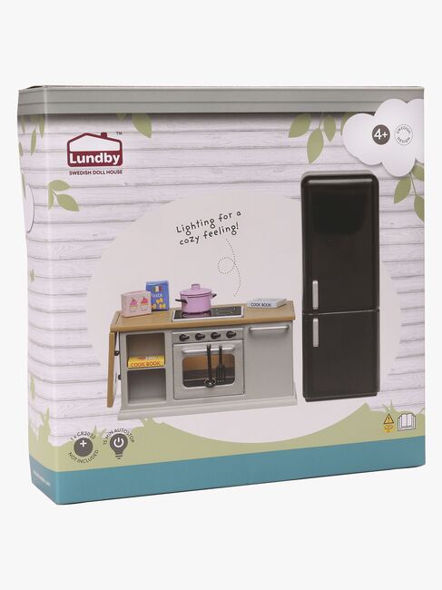 Lundby Dukkehustilbehør Sæt med Komfur og Køleskab
