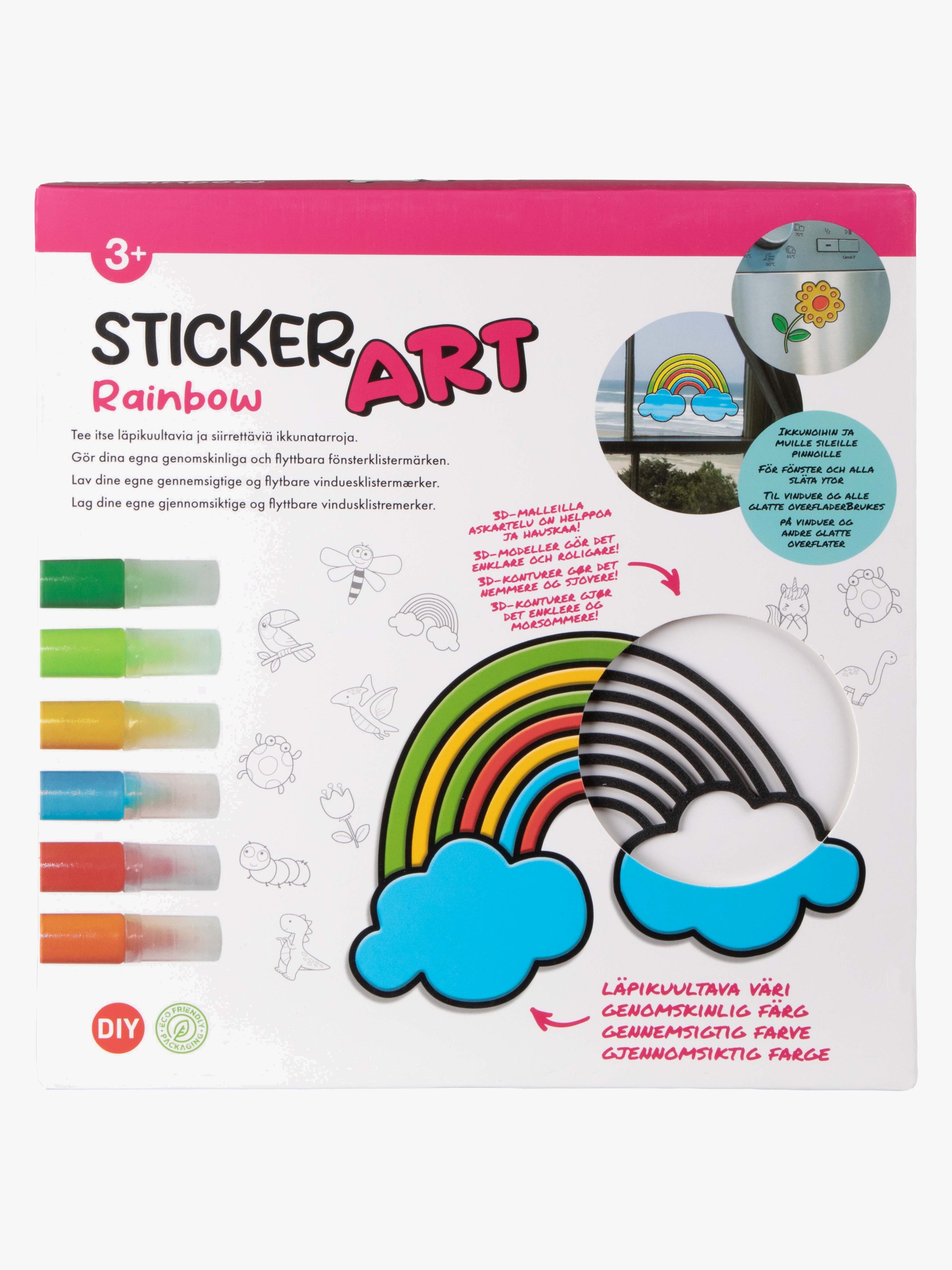Sticker Art Kreasæt Regnbue