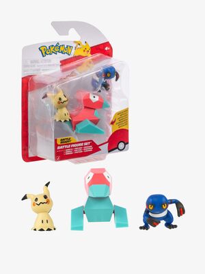 Pokémon Battle Figursæt Mimikyu, Porygon & Croagun 3-pak
