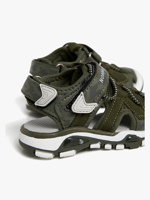 Nordbjørn Safari Blinkesandaler, Green Khaki
