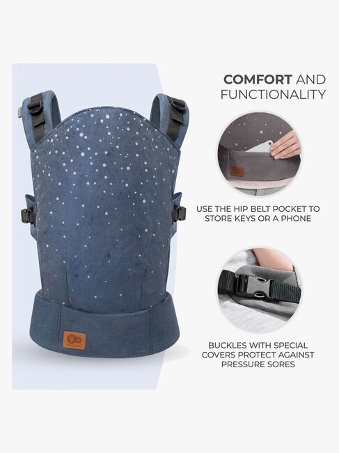 Kinderkraft NINO CONFETTI Bæresele, Denim