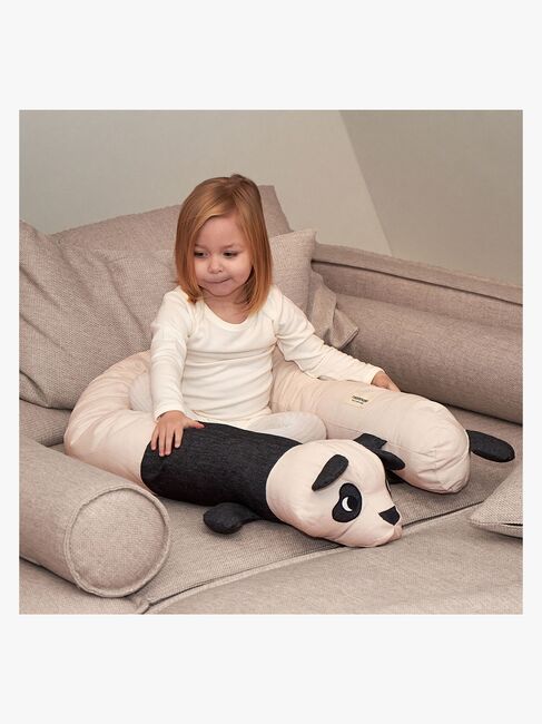 Roommate Lang Pude Panda, Hvid