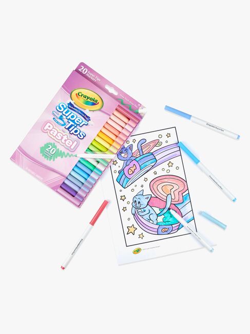 Crayola Super Tips Fiberpenne Pastel 20-pak