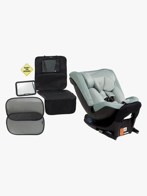 Beemoo Rotate i-Size Autostol inkl. Beemoo Tilbehørspakke til Autostol, Teal